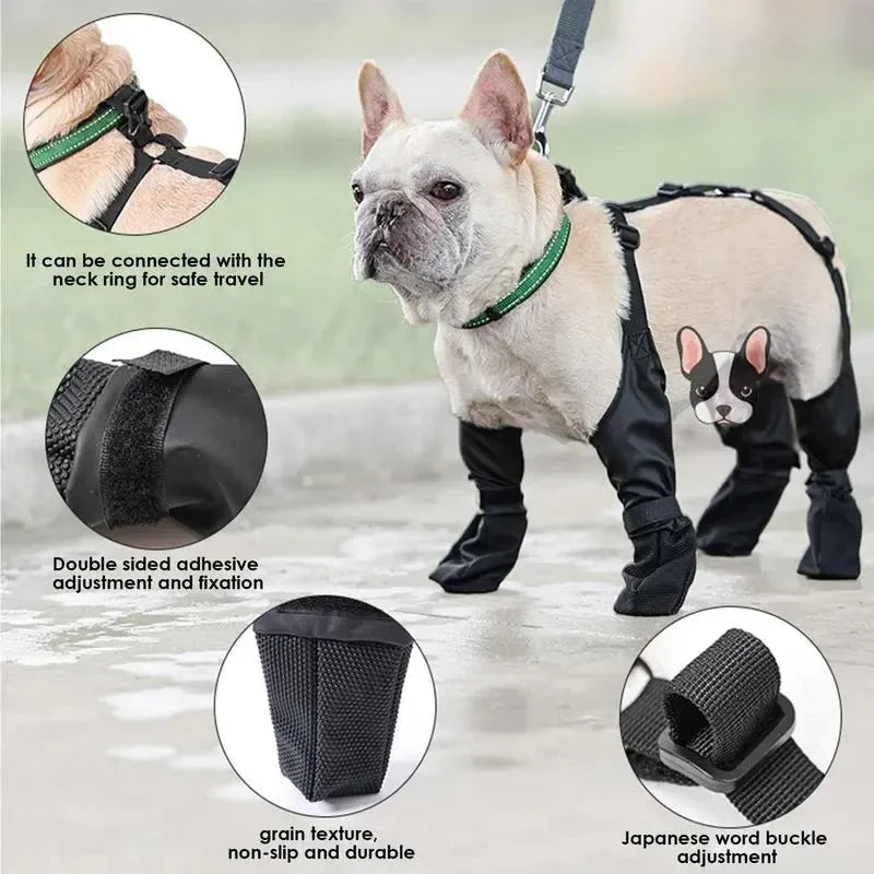 Waterproof Dog Shoes Adjustable Dog Boots Pet Breathable Shoes