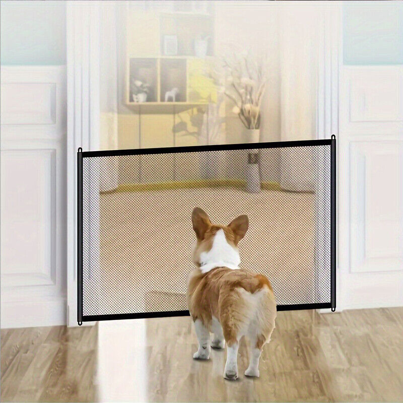 No-Drill Mesh Pet Safety Gate for Dogs & Cats
