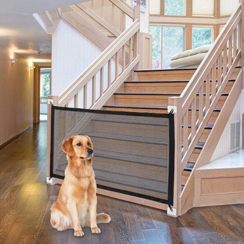 No-Drill Mesh Pet Safety Gate for Dogs & Cats